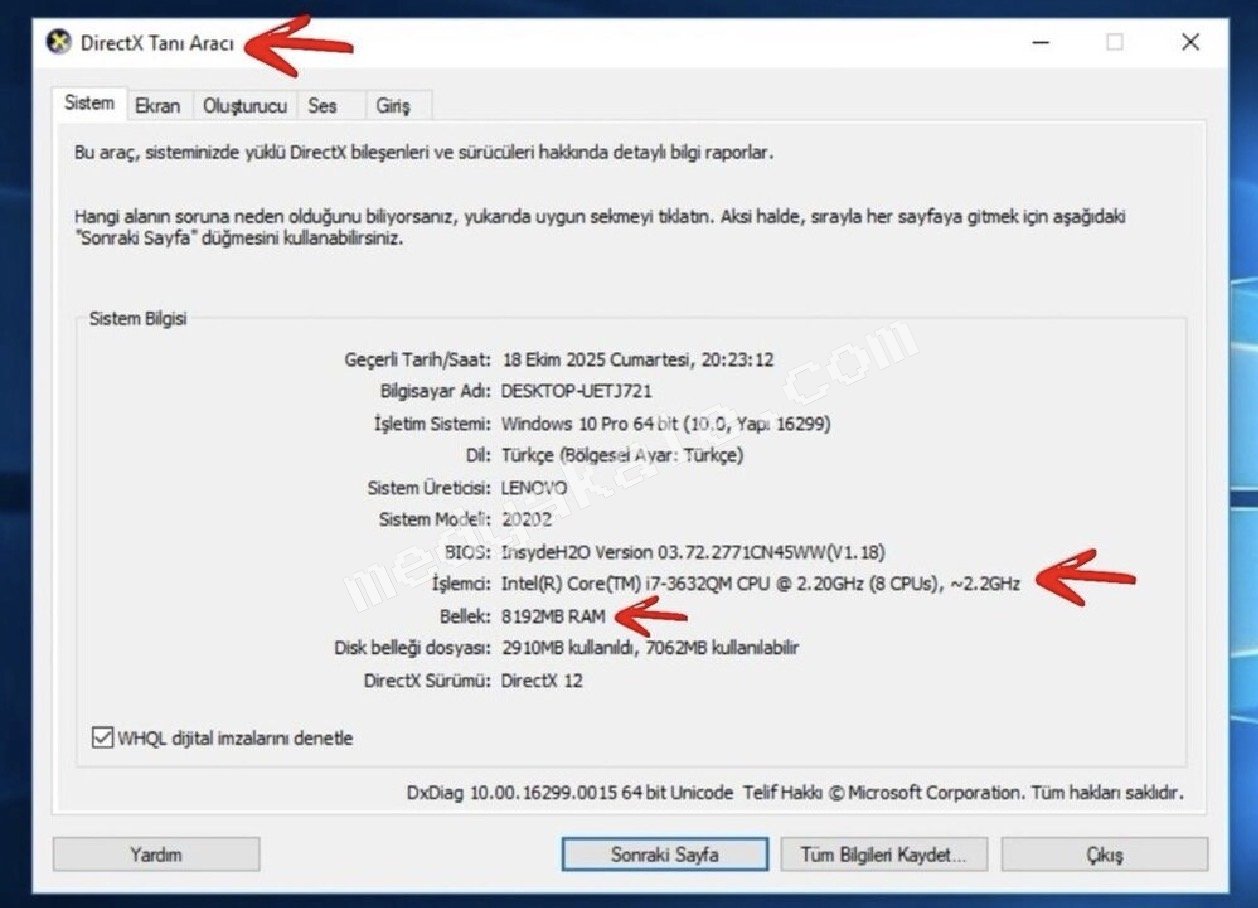 LENOVA i7 4ci NESİL 8 RAM 250 GB SSD 2GB EKRAN KARTLI - 6. fotoğraf